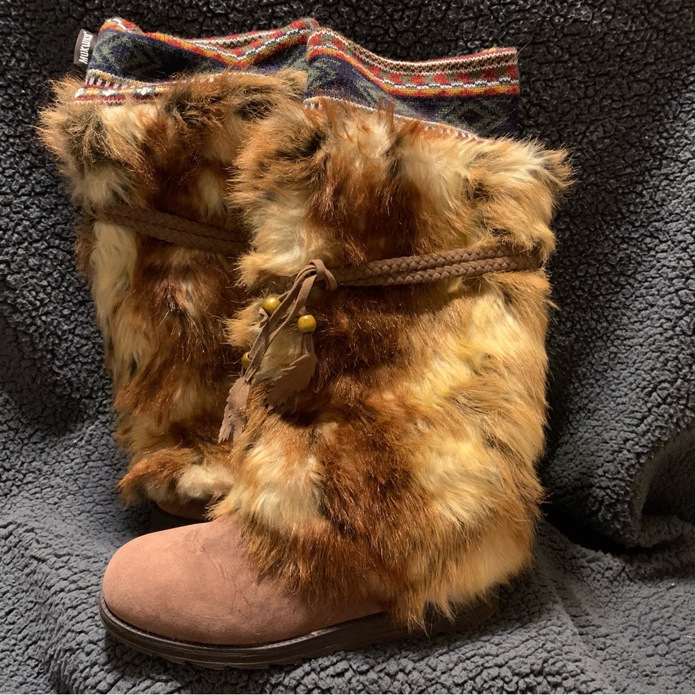 MUK LUKS Leela Faux Fur Women's Knee-High Winter Boots